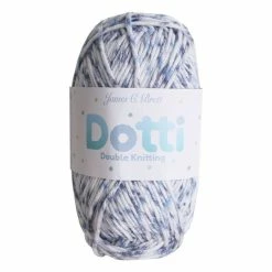 Cheapest 👏 James C Brett Blue Spot Dotti DK Yarn 50g 😍