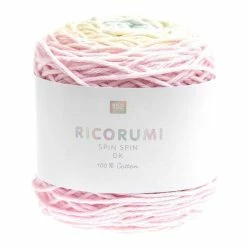 Best Pirce 🛒 Rico Design Rico Pastel Rainbow Ricorumi Spin Spin DK Yarn 50g 😉