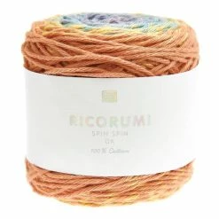 Discount 👏 Rico Design Rico Earthy Rainbow Ricorumi Spin Spin DK Yarn 50g 🌟