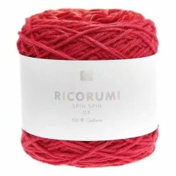 Promo 🎁 Rico Design Rico Red Ricorumi Spin Spin DK Yarn 50g ❤️