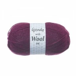 New ❤️ Wendy With Wool Aubergine DK 100g 🌟